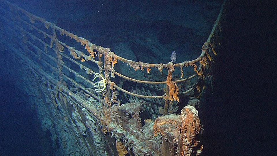 Il relitto della prua del Titanic