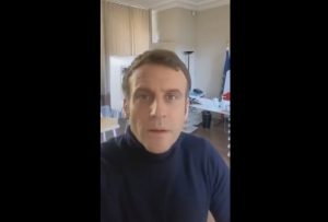 Il video trasmesso da Macron dalla residenza de La Lanterne