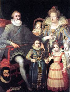 La famiglia reale di Enrico IV di Francia e Maria de' Medici, di Frans Pourbus il Giovane