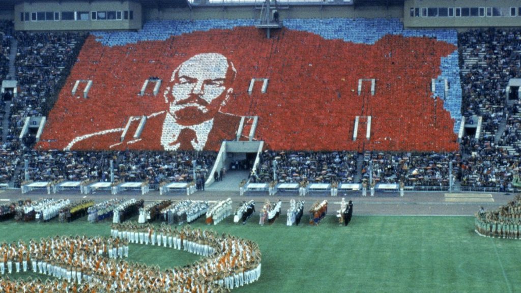 Cerimonia di chiusura allo Stadio Lenin