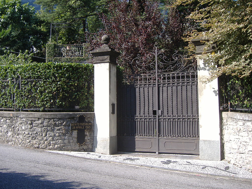 Villa Belmonte, Giulino di Mezzegra, luogo della fucilazione di Benito Mussolini