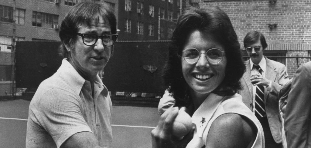 Billy Jean King con Bobby Riggs