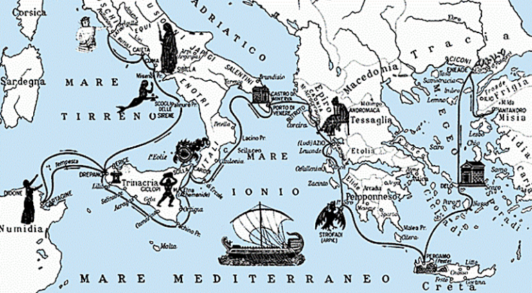 Il leggendario viaggio di Enea in fuga da Troia