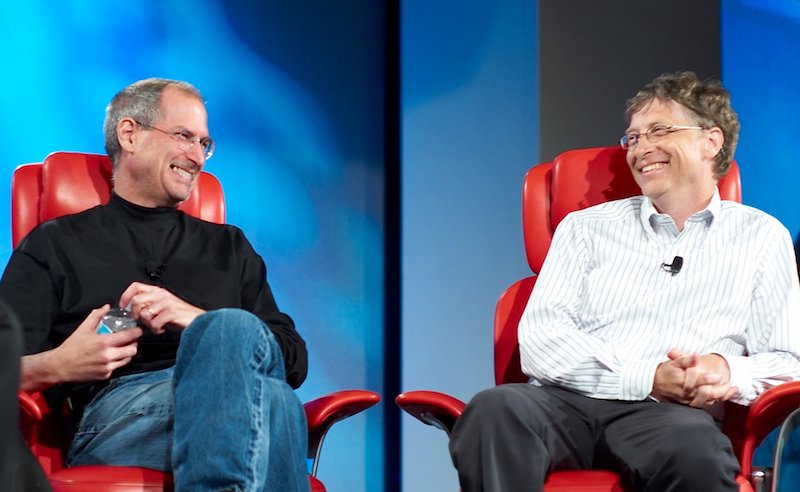 Steve Jobs e Bill Gates