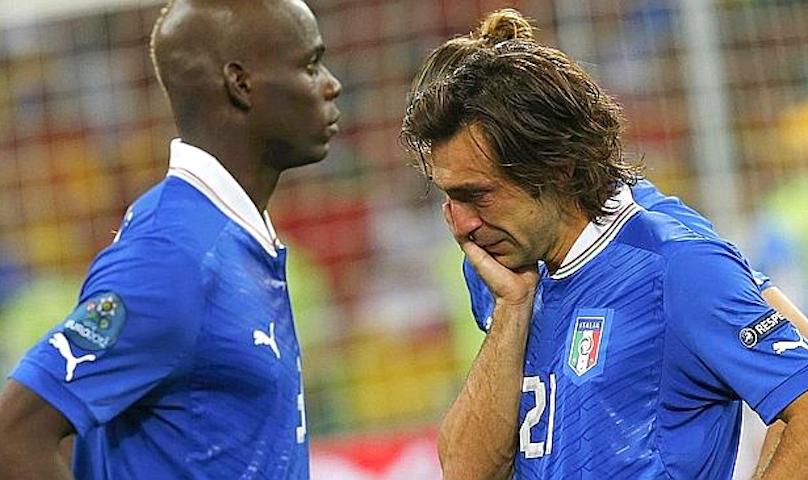 Le lacrime di Pirlo a fine partita